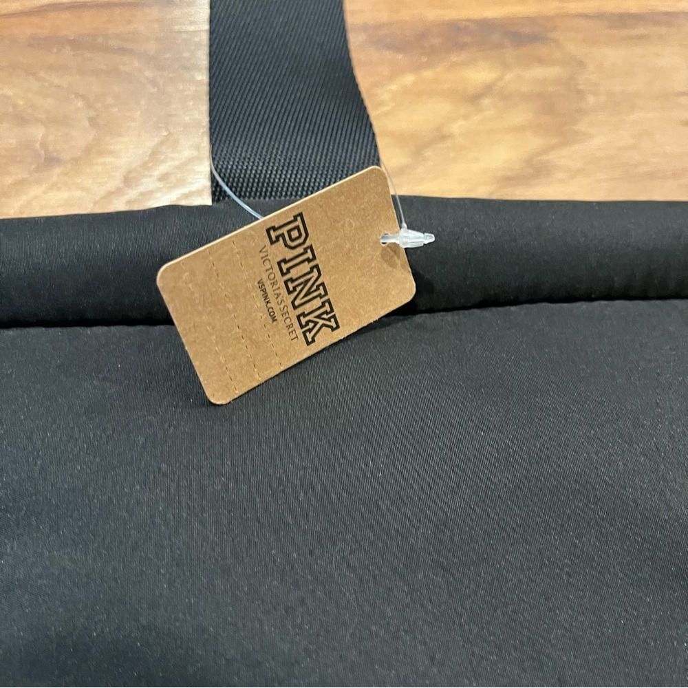 Victoria's Secret PINK Black Quilted Puffer Tote Shopping Travel Bag; NWT ($50) - Picture 4 of 8